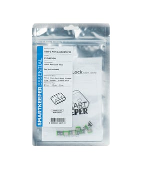 Smartkeeper CL04P1GN bloker portów Blokada portu USB Type-C Zielony Plastik 10 szt.