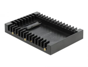 DeLOCK 3,5-Zoll-Einbaurahmen für die Montage eines 2,5-Zoll-SATA-Laufwerks, schwarz