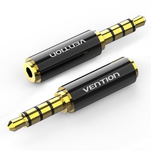 Vention BFBB0 3.5 mm to 2.5 mm Cable Adapter, Black