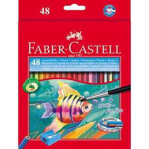 Faber-Castell 114448 set med kulspetspennor och blyertspennor Kartong