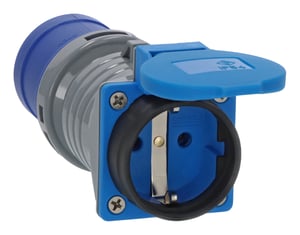Brennenstuhl 1080990010 adapter wtyczek zasilających Czarny, Niebieski, Szary