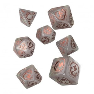 Q-workshop SDRA09 Set of 7 Plastic Game Dice
