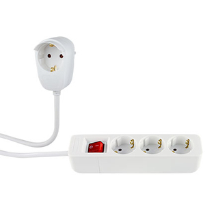 REV 0012395114 Verteiler 5 m 4 x Netzsteckdose, für den Innenbereich, weiß