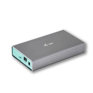 i-tec C31MYSAFE35 Hard Drive Enclosure Aluminum HDD Enclosure, Turquoise, 3.5"