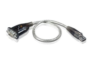 ATEN UC232A1 Parallelkabel, schwarz, 1 m, USB Typ A – DB-9