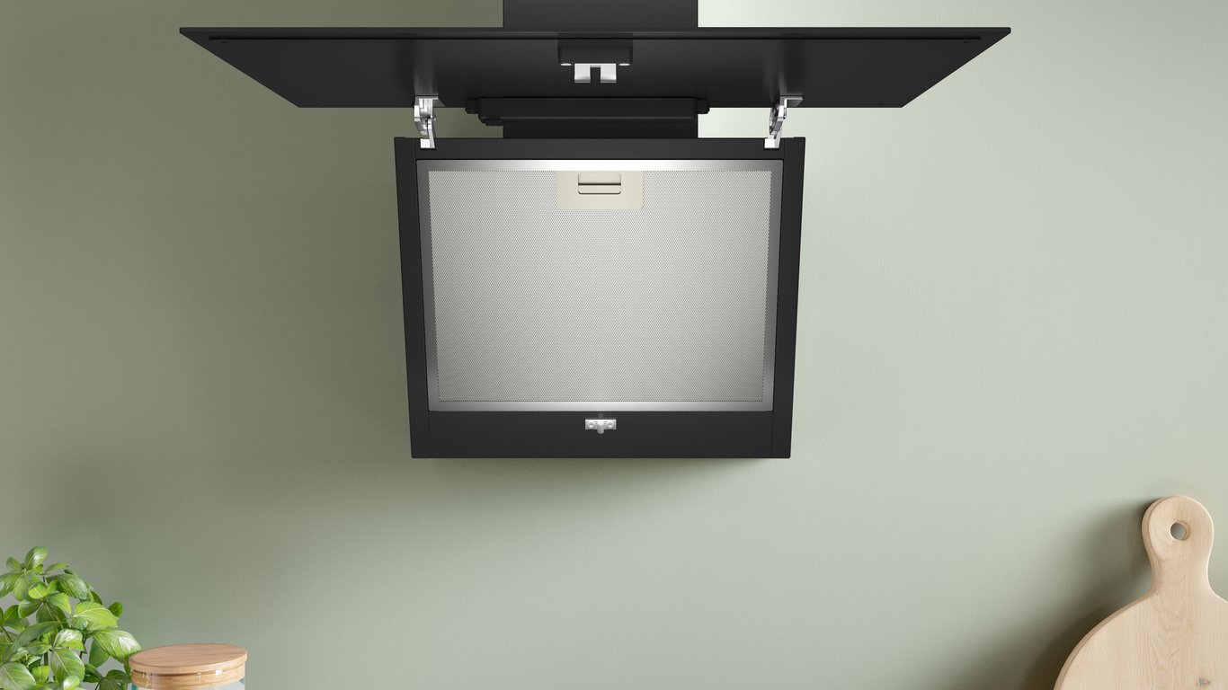 Bosch Serie 2 DWK65DK60 okap kuchenny Naścienny Czarny 430 m³/h