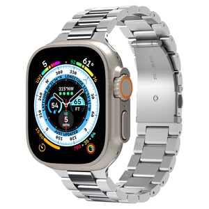 Spigen AMP06356 smart personligt tillbehör Band Silver Rostfritt stål