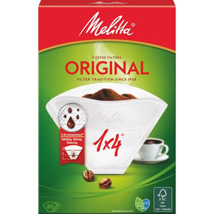 Melitta Original 1x4 80 st. Engångsfilter för kaffe