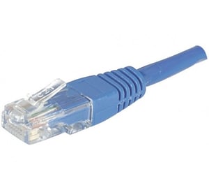 EXC Patch RJ45 cat.5e U/UTP Blue 0.15m kabel sieciowy Niebieski 0,15 m Cat5e U/UTP (UTP)