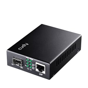 Cudy MC220 1000 Mbit/s 1310 nm Network Converter, Single, Black