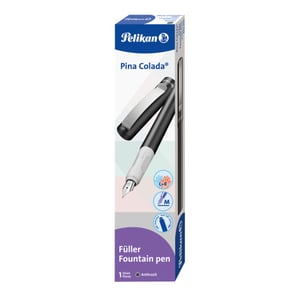 Pelikan Pina Colada Fountain Pen, Cartridge-Filling System, Anthracite, 1 pc.