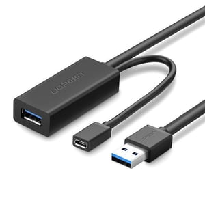 Ugreen 20827 USB 3.2 Gen 1 (3.1 Gen 1) Cable, 10 m, USB-A to USB-A/Micro-USB-B, Black
