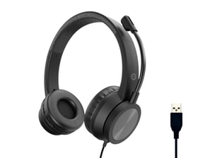 Conceptronic POLONA05B Headphones/Headset Wired Headband Calls/Music USB Type-A Black