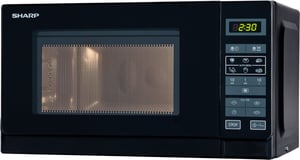 Sharp Home Appliances R-242 BKW Mikrowelle Schwarz Solo-Mikrowelle für die Arbeitsplatte 20 l 800 W