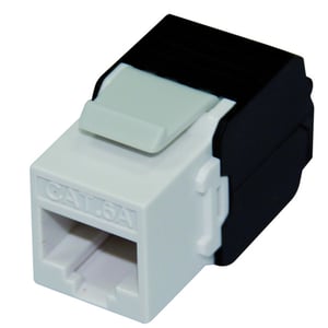 ROLINE Keystone-Stecker, Cat. 6a, RJ-45, ungeschirmt, werkzeuglos, weiß