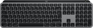 Logitech Master MX Keys S for Mac klawiatura Biuro RF Wireless + Bluetooth QWERTY Amerykański międzynarodowy Aluminium, Czarny