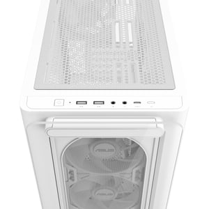 ASUS A23 PLUS TG ARGB WHITE Micro Tower Biały