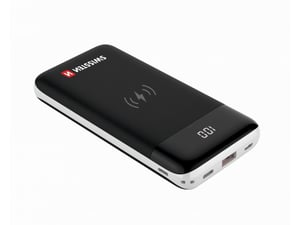 Swissten SV0153263010 bank mocy 10000 mAh Bezprzewodowe ładowanie Czarny
