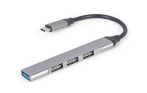 Gembird UHB-CM-U3P1U2P3-02 Wired USB 3.2 Gen 1 (3.1 Gen 1) Type-C Docking Station, Silver