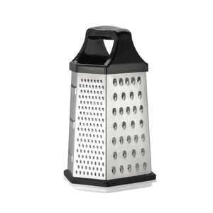 Resto Kitchenware 95413 ręczna tarka / spiralizer Tarka z pojemnikiem Czarny, Stal nierdzewna