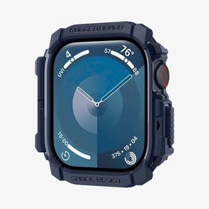 Spigen Rugged Armor Etui Granatowy (marynarski) Termoplastyczne elastomery poliuretanowe (TPU)