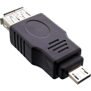 InLine 31600 przejściówka do kabli USB 2.0 A female USB A Czarny