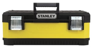 Stanley 1-95-614 Tool Box, Metal and Plastic, Black and Yellow