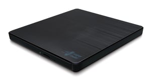 Hitachi-LG Slim Portable DVD-Writer DVD±RW Optical Drive, Black