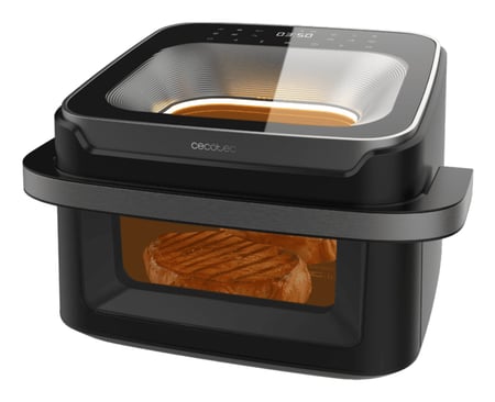 Cecotec Cecofry Advance 10000 Full Vision Podwójny 10 l Autonomiczny 2200 W Frytkownica na gorące powietrze Czarny