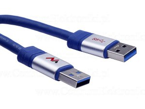 Maclean MCTV-606 USB 3.2 Gen 1 (3.1 Gen 1) Cable, 1.8 m, USB-A, Blue, Silver
