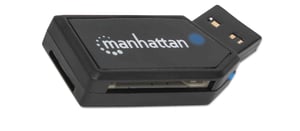 Manhattan 101677 USB 2.0-kortläsare, svart