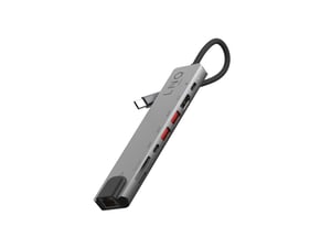 LINQ LQ48010 stacja dokująca Przewodowa USB 3.2 Gen 2 (3.1 Gen 2) Type-C Czarny, Szary