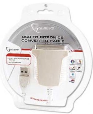 Gembird 1.8m USB Printer Cable kabel szeregowy Biały 1,8 m