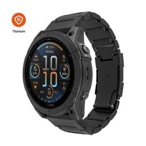 FIXED Titanium Strap Pasek Czarny Tytan, Stal nierdzewna