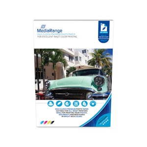 MediaRange MRINK117 fotopapper A4 Vitt Hög glans