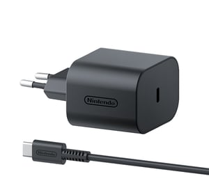 Nintendo 10015096 laddare för bärbara enheter Bärbar spelkonsol Svart Växelström Internt
