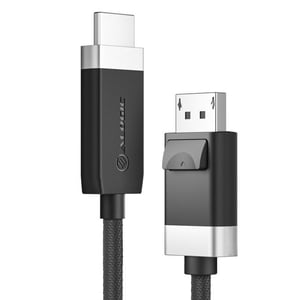ALOGIC FUDPHD2-SGR 2 m DisplayPort to HDMI Cable Adapter, Black, Gray