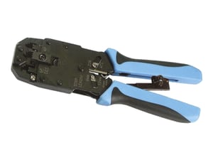 Alantec NI020 Kabelpresszange, Crimpwerkzeug, Schwarz, Blau