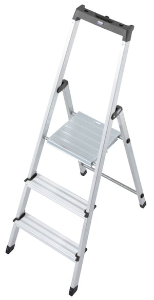 Krause 126214 stege Trappstege Aluminium, svart