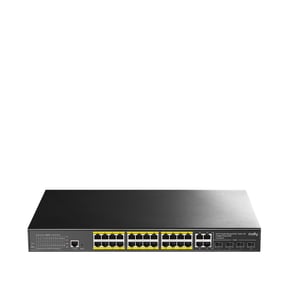 Cudy GS2028PS4 Managed L2 Gigabit Ethernet (10/100/1000) PoE Support 1U Black
