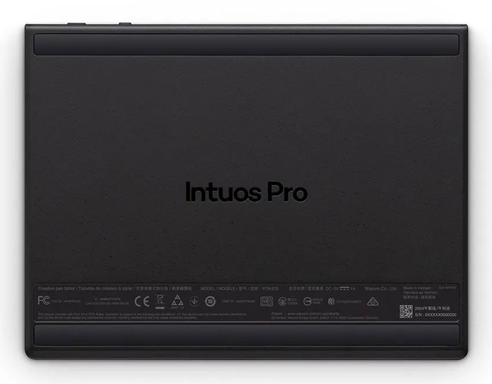 Wacom Intuos Pro Small – 2025 tablet graficzny Czarny 187 x 105 mm