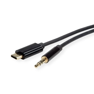 ROLINE 12033218 ljudkabel 3 m 3,5 mm USB Type-C Svart