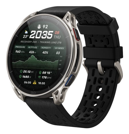 Amazfit Cheetah 2 Ultra 3,81 cm (1.5") AMOLED Cyfrowy 480 x 480 px Ekran dotykowy Tytan Wi-Fi GPS