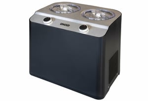 Unold Doppio Ice Cream Maker 2.4 L 250 W Black, Satin Steel