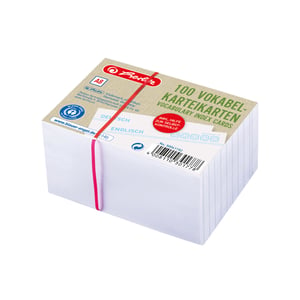 Herlitz 50041152 catalog card, White, 100 pcs.