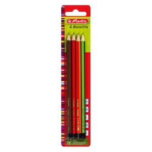 Herlitz 8670051 Graphite Pencil, 4-pack