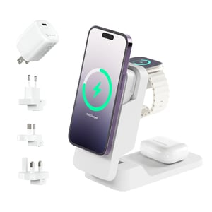 ALOGIC MFPB5KM-G Ladegerät für mobile Geräte – Headset, Smartphone, Smartwatch – Weiß – USB – Kabelloses Laden – Schnellladen – Intern