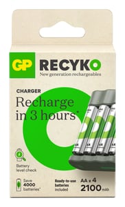 GP Batteries ReCyko+ B441 Akku-Ladegerät Akku für den Hausgebrauch USB