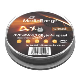 MediaRange MR450 DVD-skiva 4,7 GB DVD-RW 10 st.