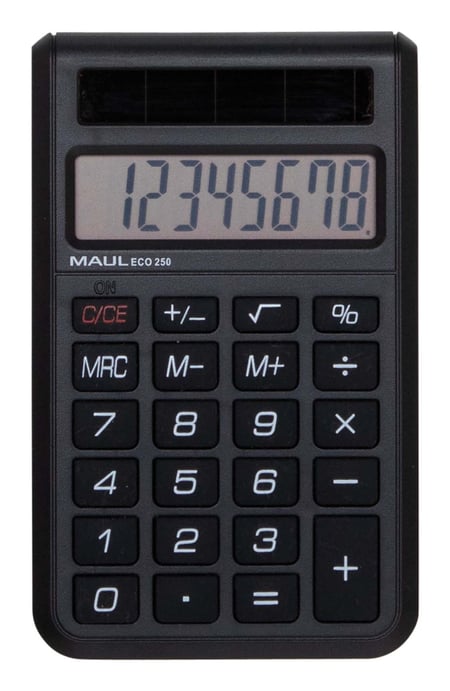 MAUL ECO 250 kalkulator Kieszeń Podstawowy kalkulator Czarny